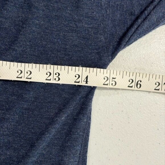 Vince Scoop Neck Pullover Top Long Sleeve Blue Viscose Size M - Picture 8 of 9